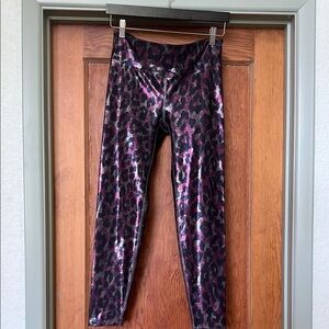 Heroine Sport Pink and Black High-Waisted Leggings